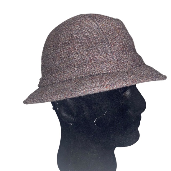 Vintage Hat Mens Medium Wool Tweed Walking Bucket Union Made in USA Retro - Picture 8 of 13